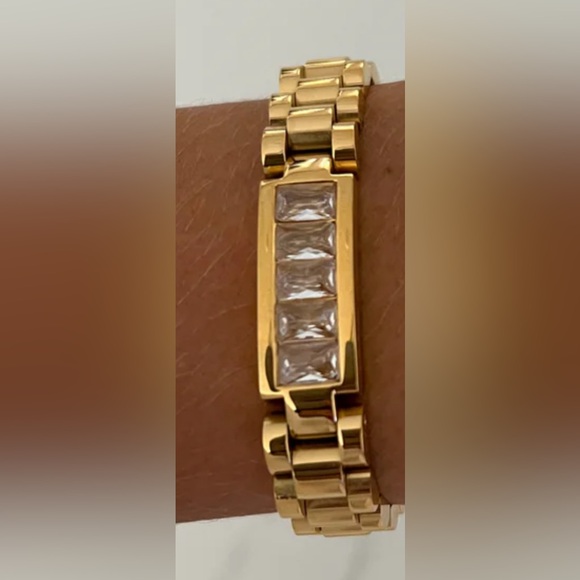 CHANSUTTPEARLS Bling Watch Bracelet NWOT - Picture 1 of 4